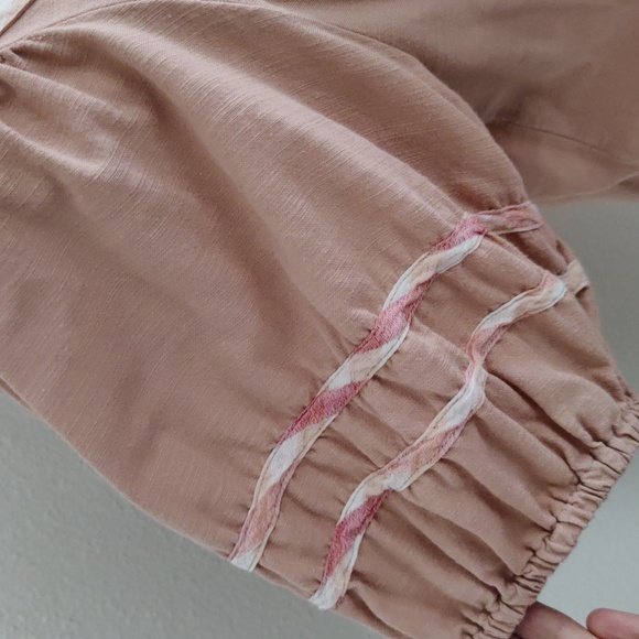 Madewell Gingham trim Curved yoke Top - Picture 3 of 10